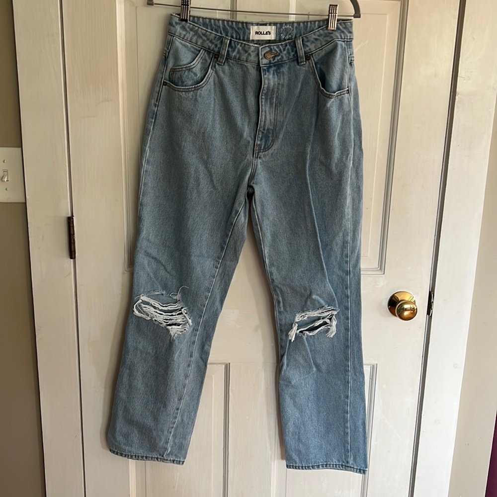 Distressed jeans